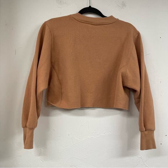 Wild Fable Orange Los Angeles Cropped Womens Sweatshirt XS LA Boxy Fit Casual - Picture 6 of 9